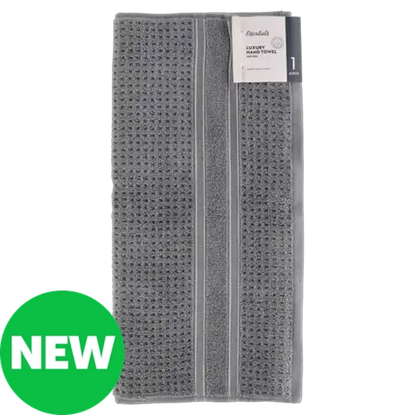 Image of Essentials Grey Aspen Luxury Cotton Hand Towel 50 x 90cm