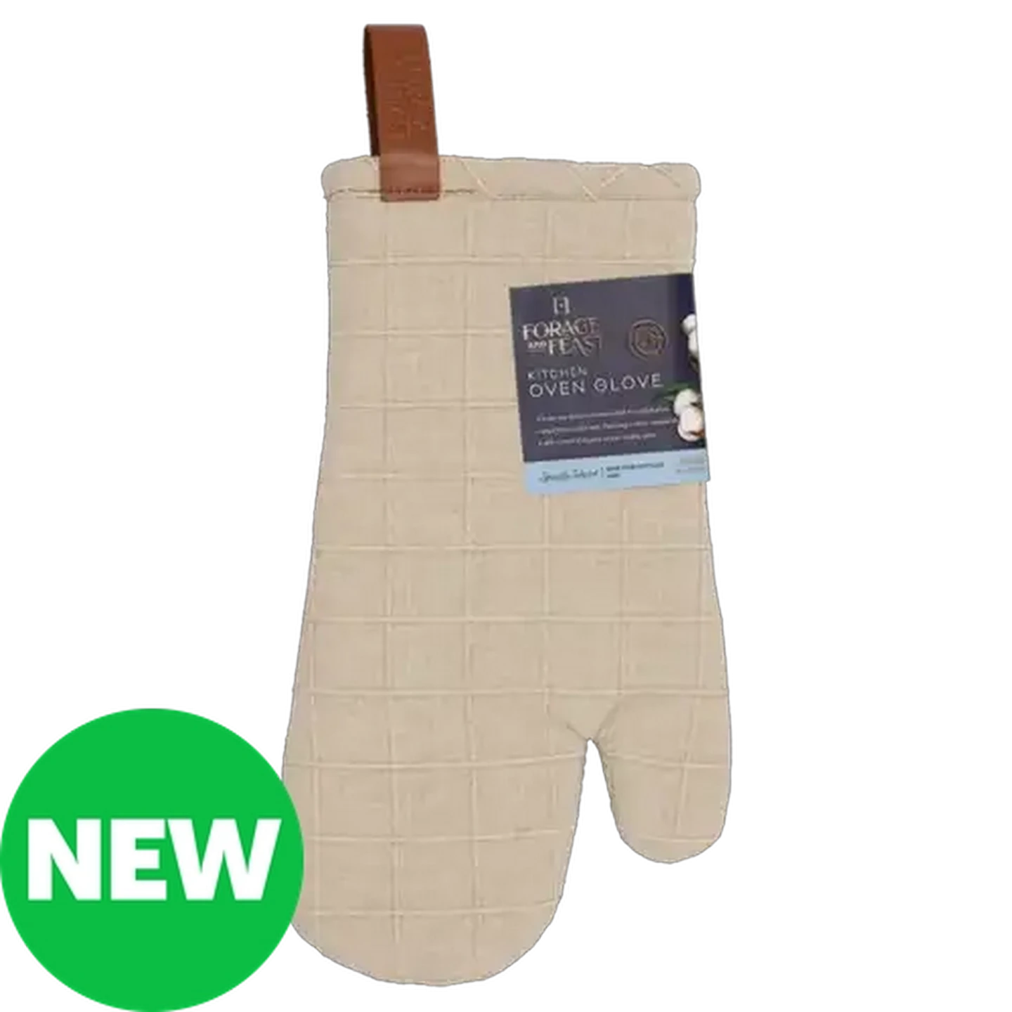 Image of Forage And Feast Stone Forra Oven Glove 16 x 32cm