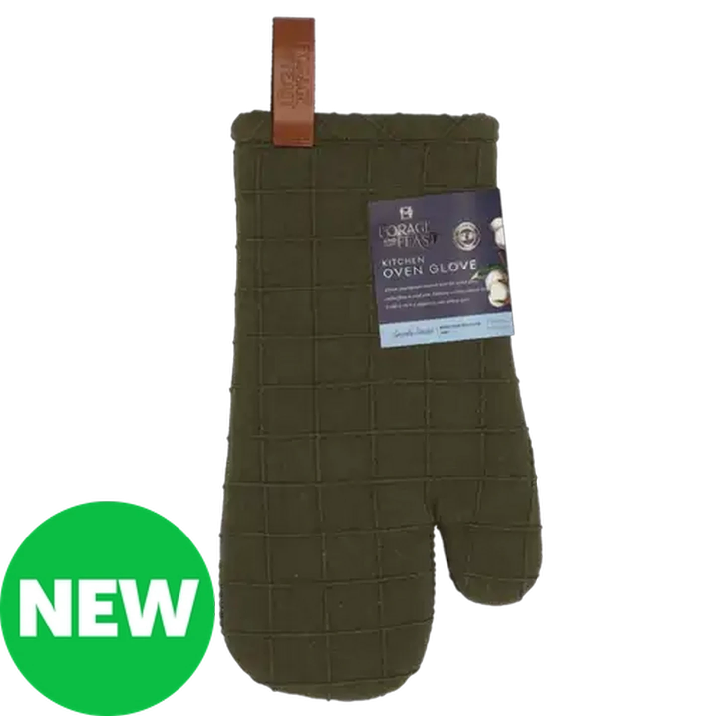 Image of Forage And Feast Olive Forra Oven Glove 16 x 32cm