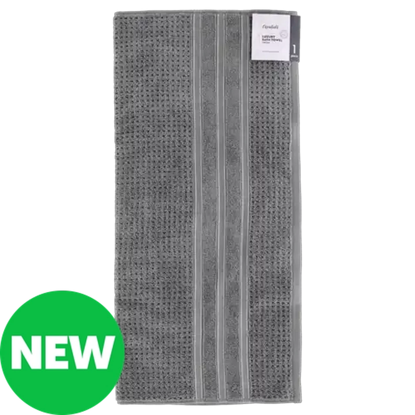 Image of Essentials Grey Aspen Luxury Cotton Bath Towel 70 x 130cm