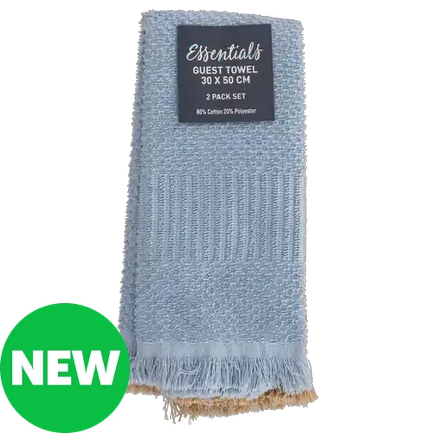 Image of Essentials Rio Jacquard Guest Towels 30 x 50cm 2-Pack