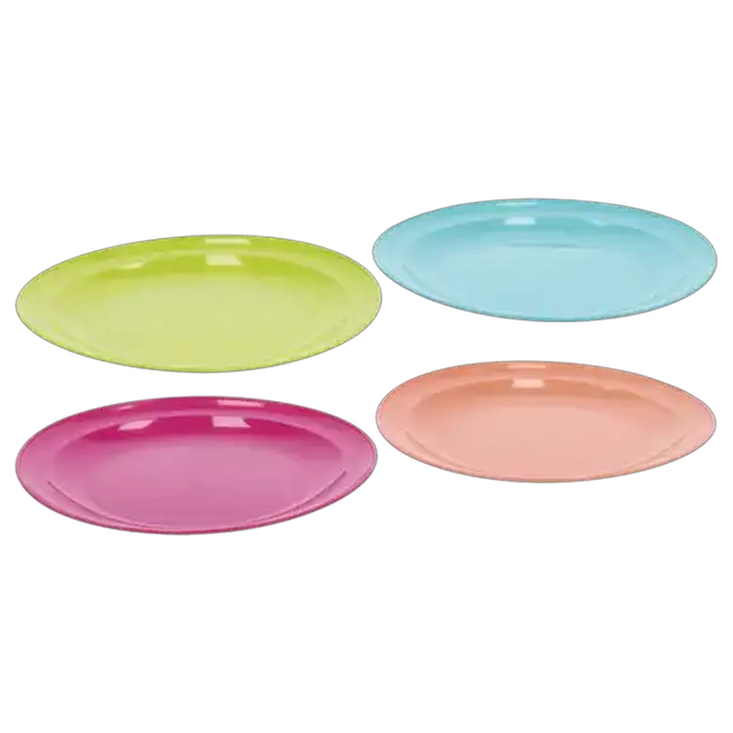 Image of Gizmo Summer Fun Plastic Stackable Plates 19cm 4-Pack