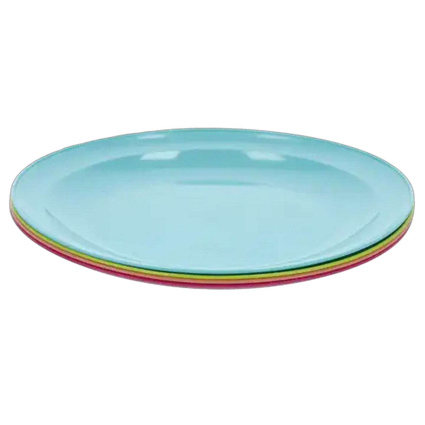 Image of Gizmo Summer Fun Plastic Stackable Plates 19cm 4-Pack