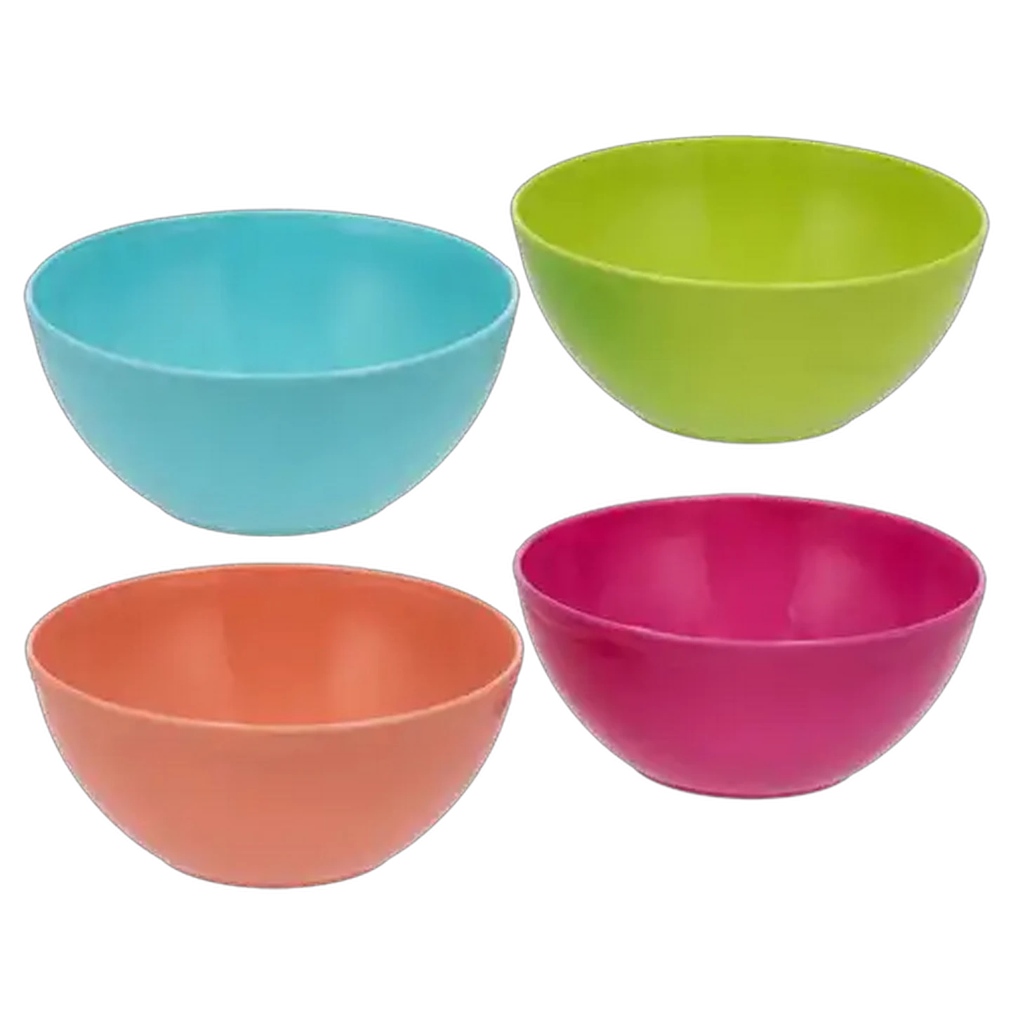 Image of Gizmo Summer Fun Round Stackable Plastic Bowls 4-Pack