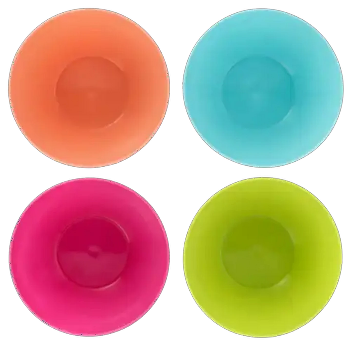 Image of Gizmo Summer Fun Round Stackable Plastic Bowls 4-Pack