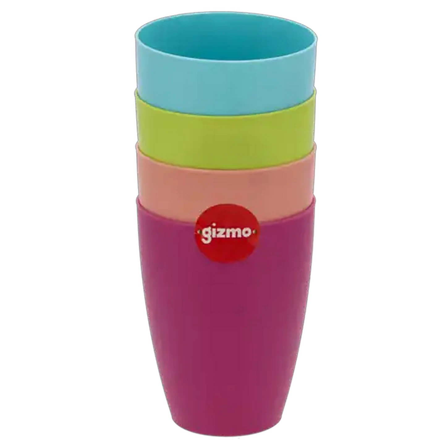 Image of Gizmo Summer Fun Plastic Stackable Tumblers 450ml 4-Pack