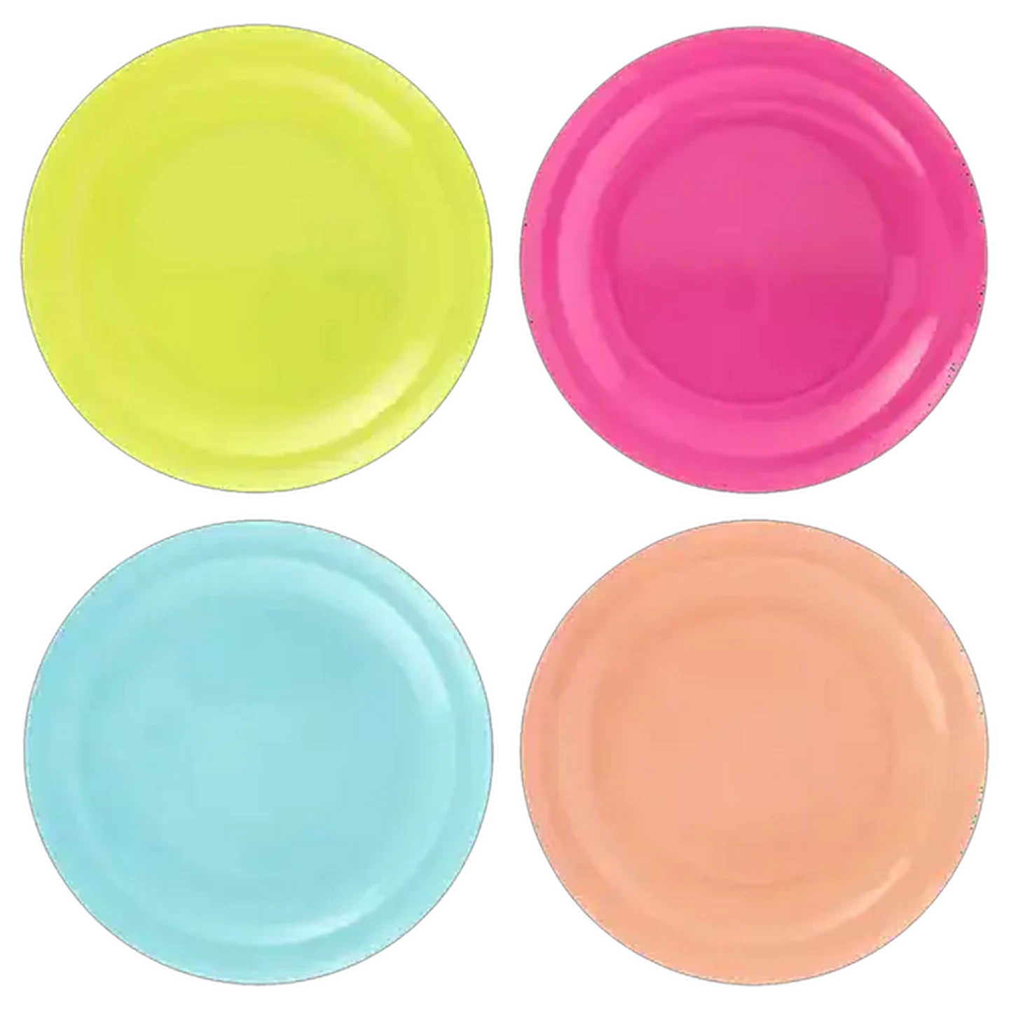 Image of Gizmo Summer Fun Plastic Stackable Plates 19cm 4-Pack