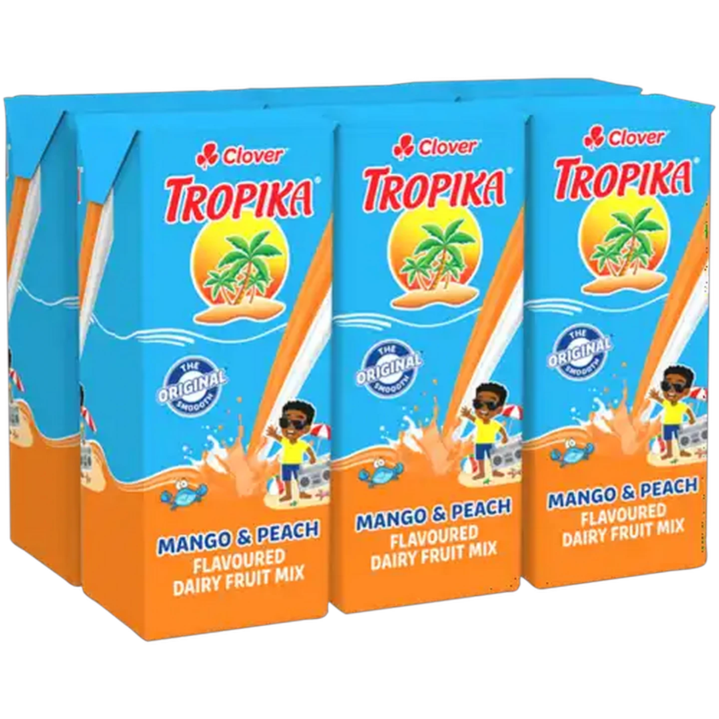 Image of Tropika Mango & Peach Flavoured Dairy Fruit Mix 6 x 200ml