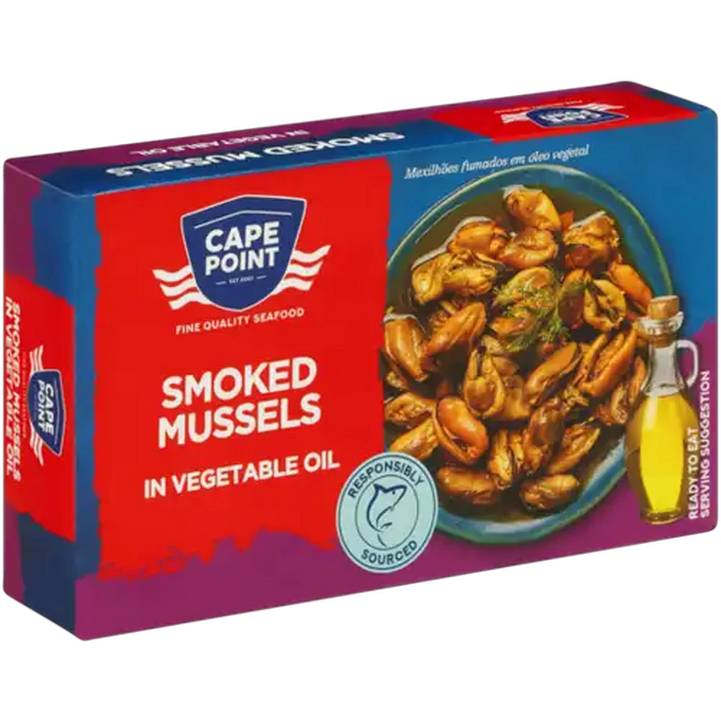 Image of Cape Point Smoked Mussels in Vegetable Oil 85g