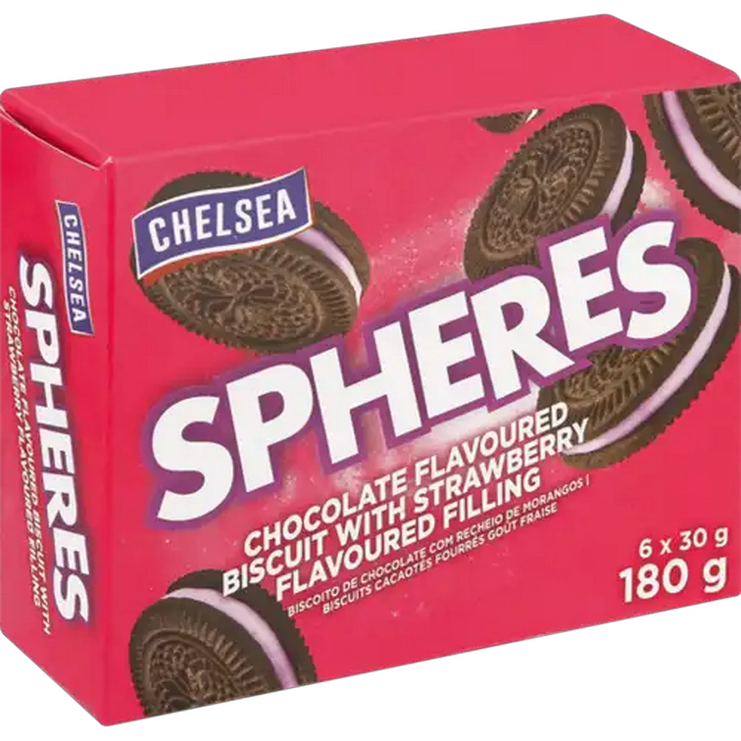 Image of Chelsea Spheres Strawberry Biscuits 180g