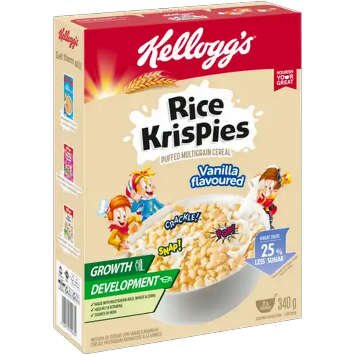 Image of Kellogg's Rice Krispies Vanilla Flavoured Cereal 340g