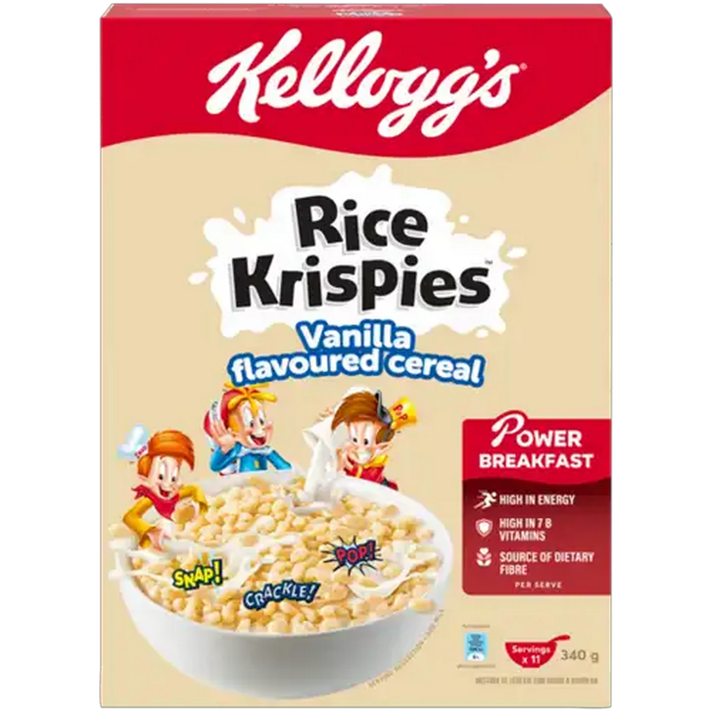Image of Kellogg's Rice Krispies Vanilla Flavoured Cereal 340g