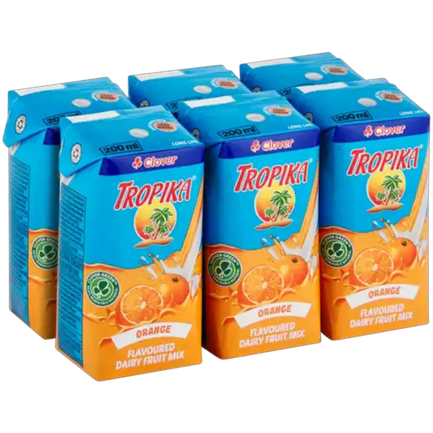 Image of Tropika Orange Flavoured Dairy Fruit Mix 6 x 200ml