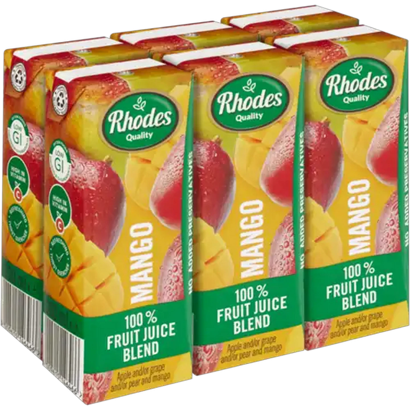 Image of Rhodes Quality Mango 100% Fruit Juice Blend 6 x 200ml