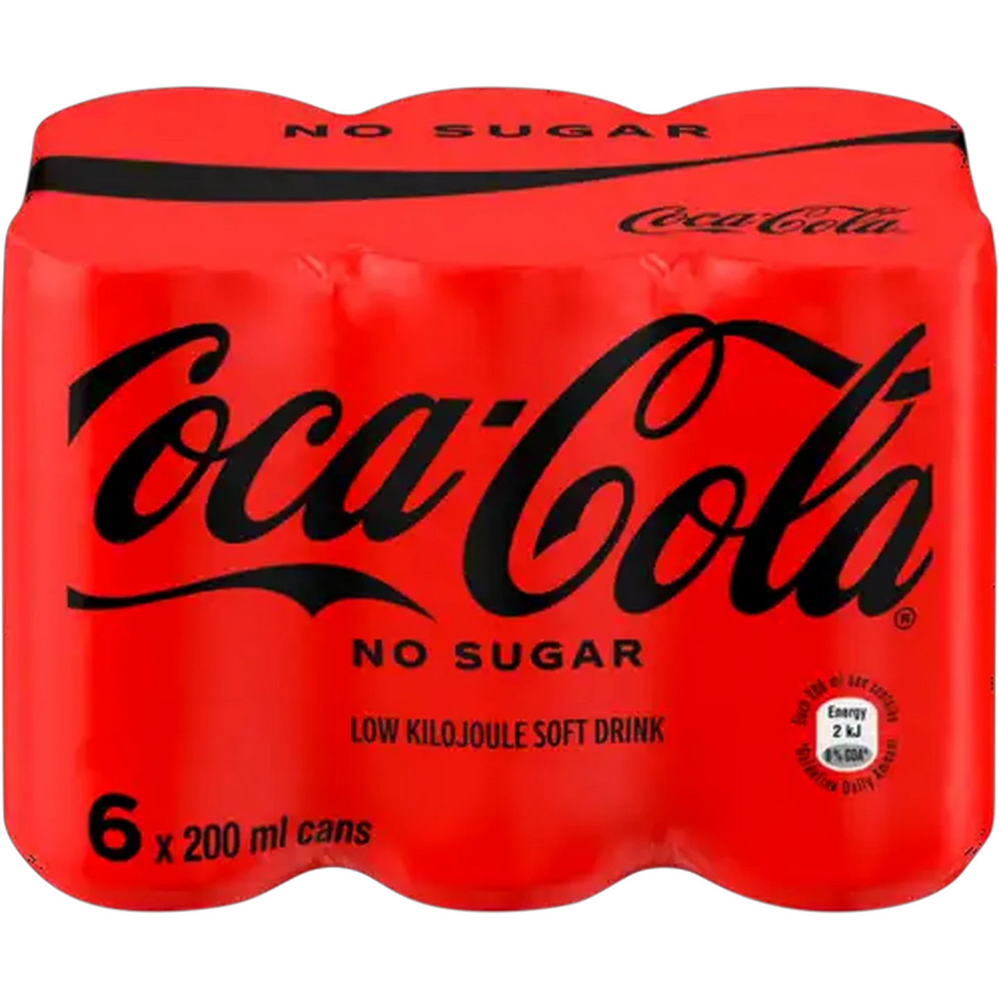 Image of Coca-Cola Zero Soft Drink Cans 6 x 200ml