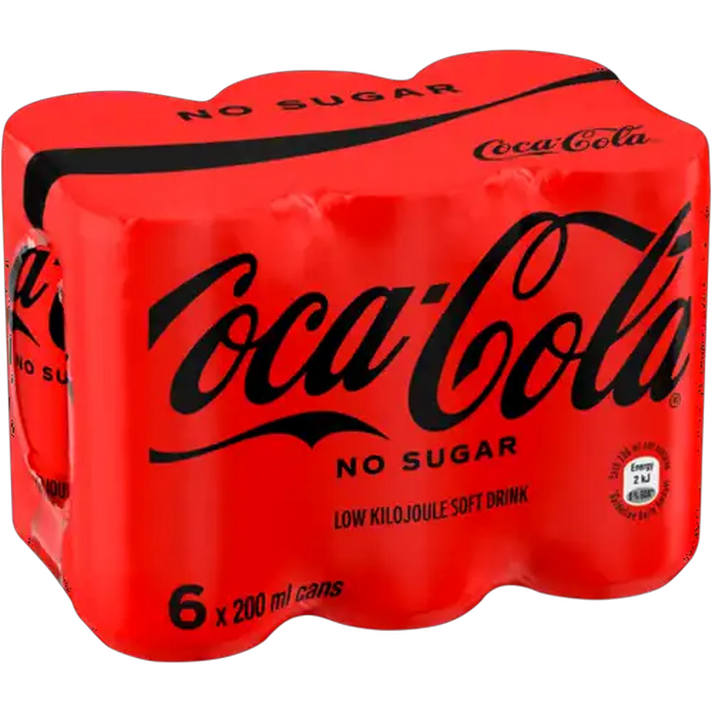 Image of Coca-Cola Zero Soft Drink Cans 6 x 200ml