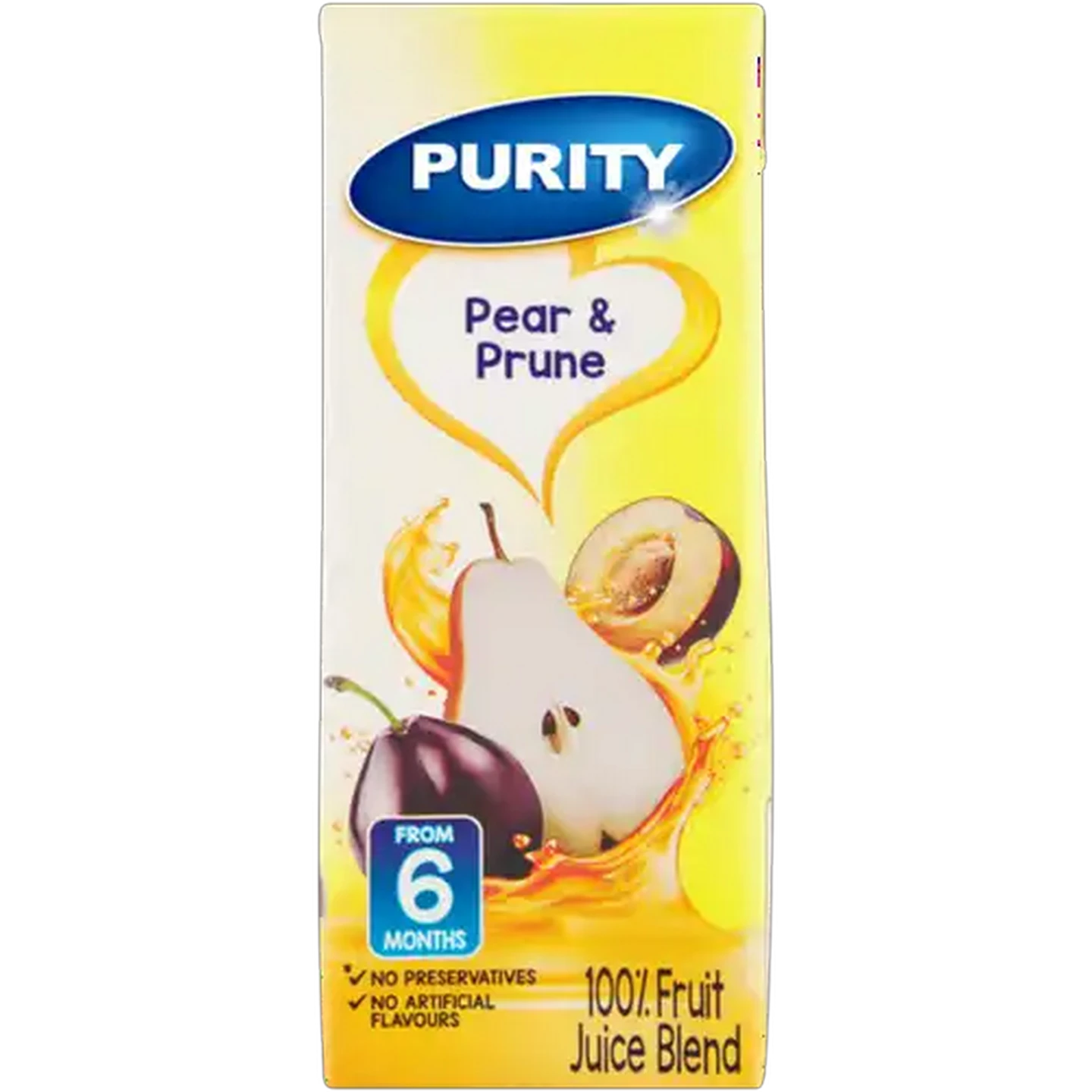 Image of PURITY Prune & Pear 100% Fruit Juice 6-36 Months 200ml