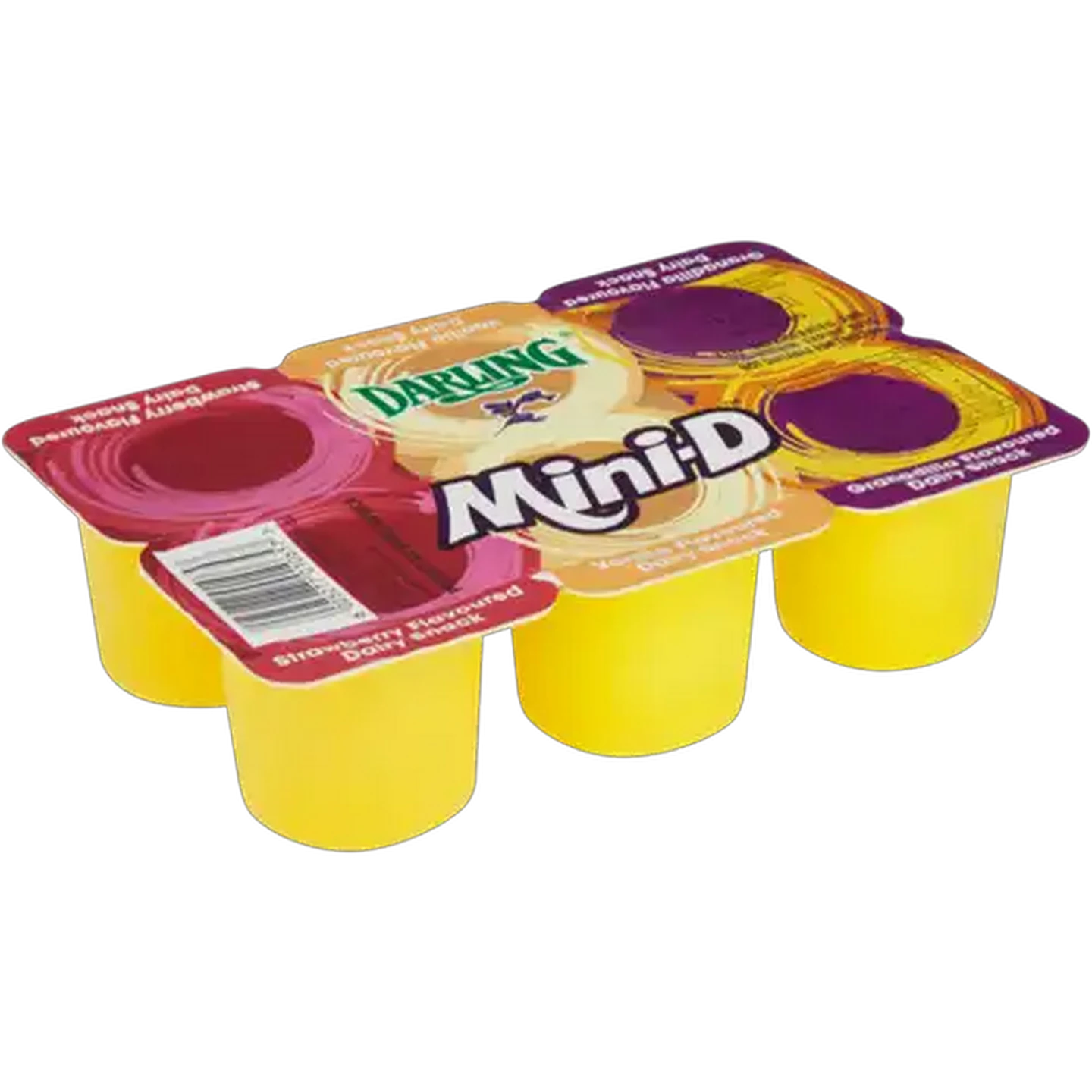 Image of Darling Mini-D Strawberry, Granadilla & Vanilla Flavoured Dairy Snacks 6 x 75g