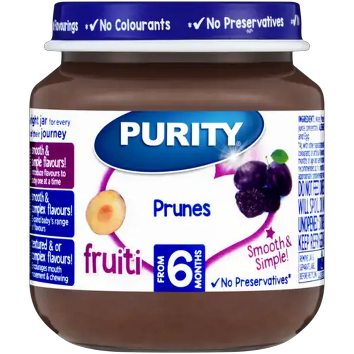 Image of PURITY From 6 Months Prunes Fruiti 125ml