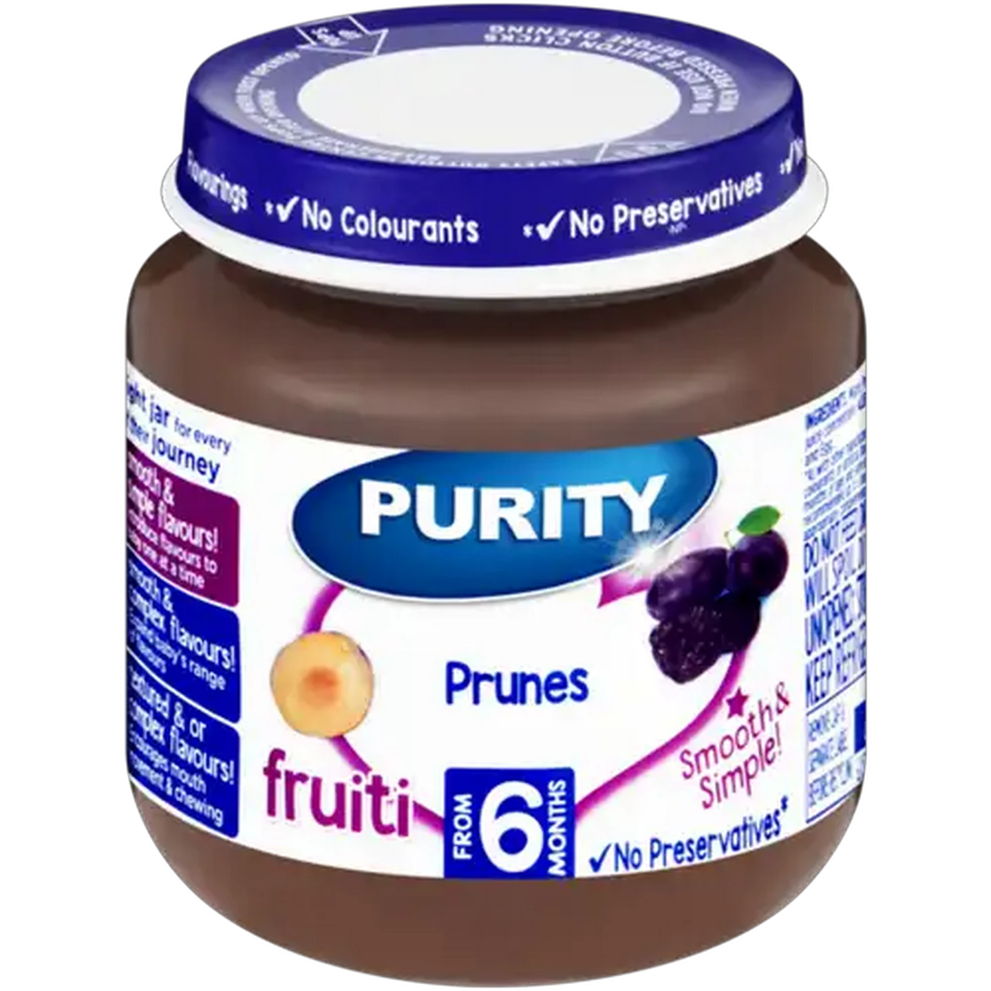 Image of PURITY From 6 Months Prunes Fruiti 125ml