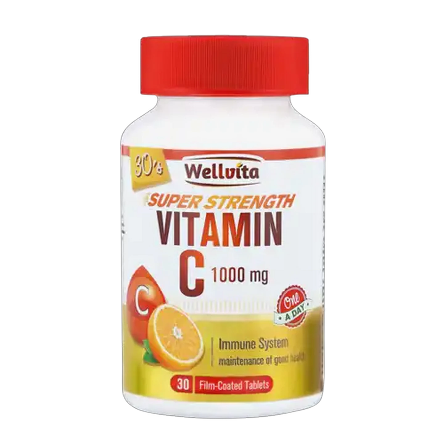 Image of Wellvita Vitamin C Super Strength 1000mg Tablets 30 Pack