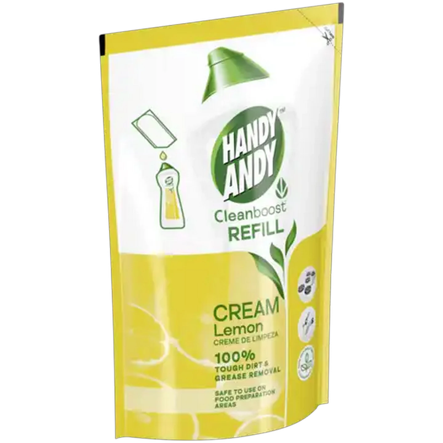 Image of Handy Andy Lemon Multipurpose Cleaning Cream Refill 750ml