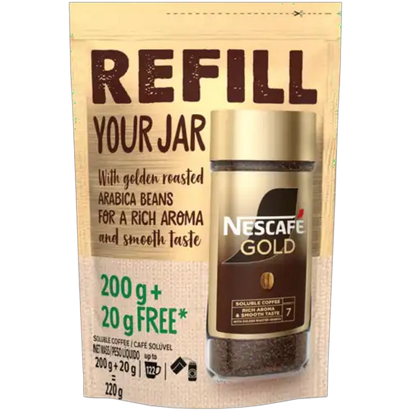 Image of NESCAFÉ Gold Soluble Coffee Refill 220g