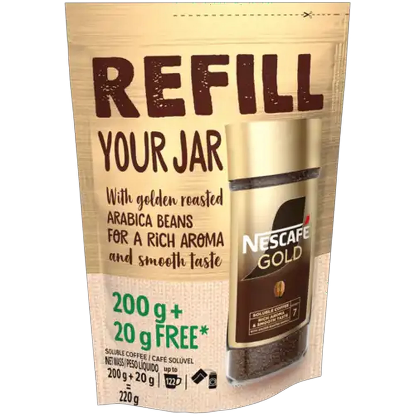 Image of NESCAFÉ Gold Soluble Coffee Refill 220g