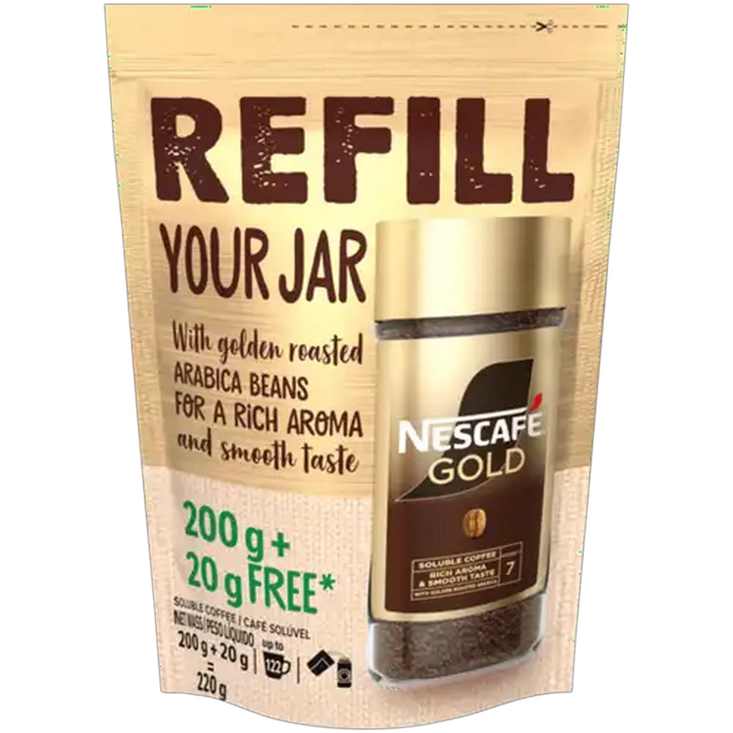 Image of NESCAFÉ Gold Soluble Coffee Refill 220g