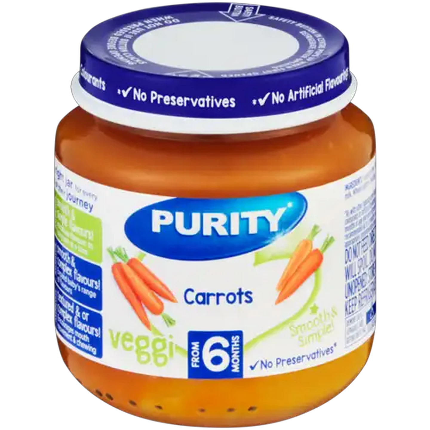 Image of PURITY From 6 Months Carrots Veggi 125ml