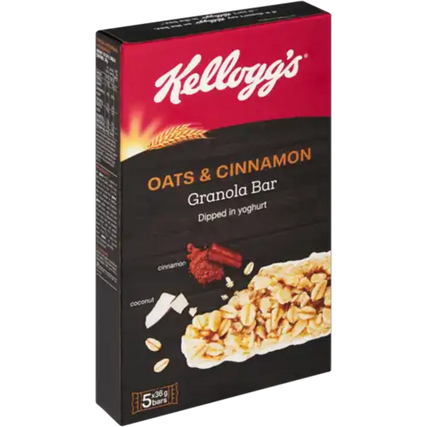 Image of Kellogg's Oats & Cinnamon Granola Bar 5 x 36g