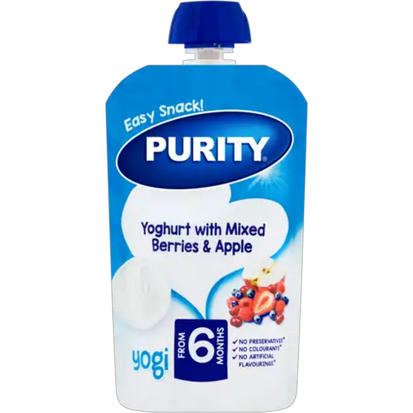 Image of PURITY From 6 Months Yoghurt with Mixed Berries & Apple Yogi 110ml