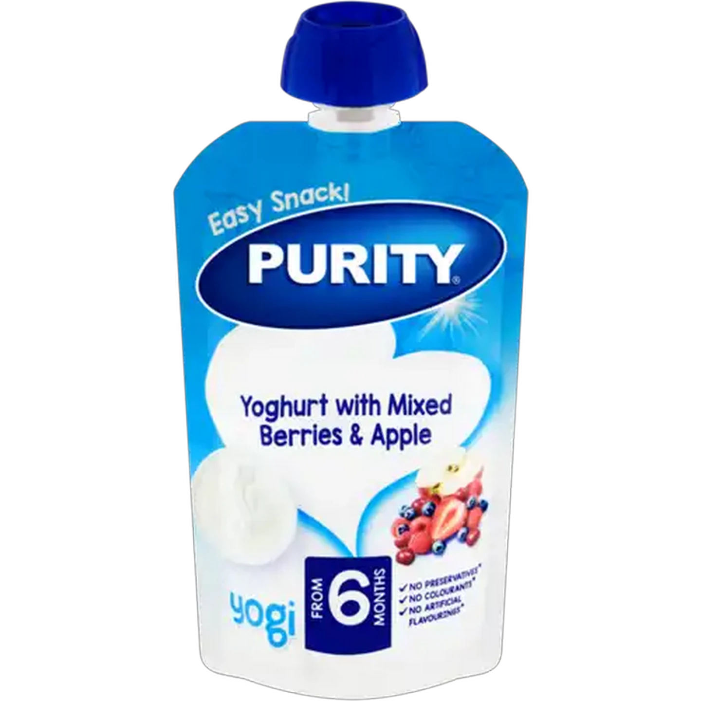 Image of PURITY From 6 Months Yoghurt with Mixed Berries & Apple Yogi 110ml