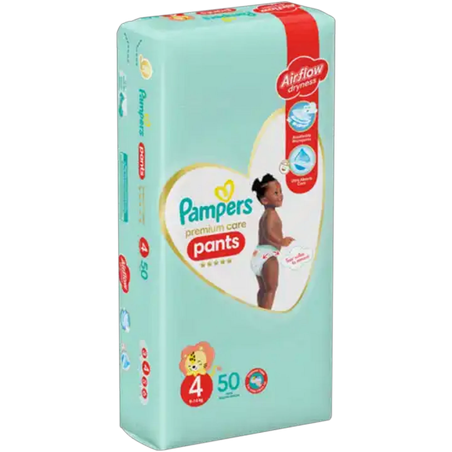 Image of Pampers Premium Care Size 4 Disposable Nappy Pants 50 Pack
