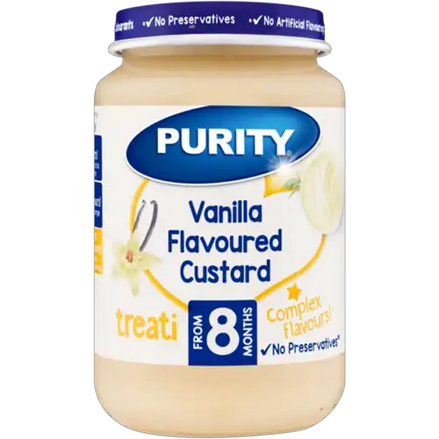 Image of PURITY From 8 Months Vanilla Flavoured Custard Treati 200ml