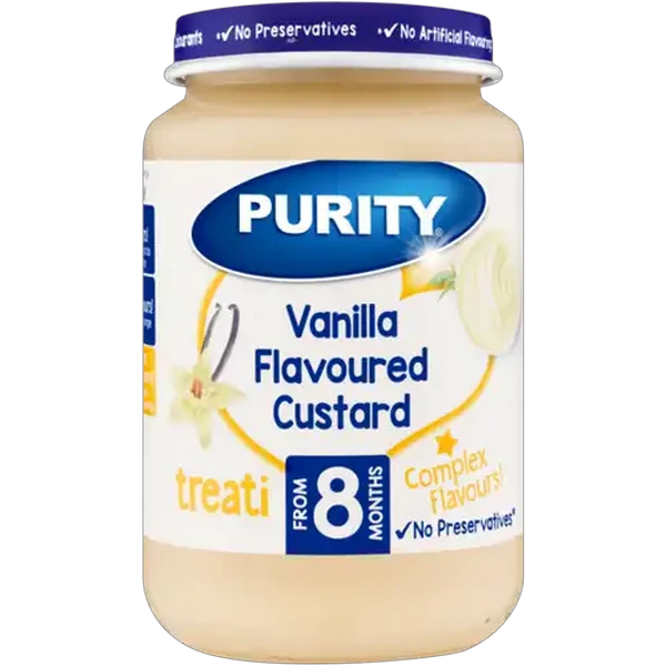 PURITY From 8 Months Vanilla Flavoured Custard Treati 200ml