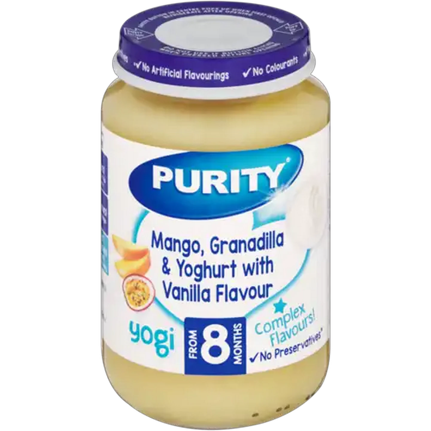 Image of PURITY From 8 Months Mango, Granadilla & Yogurt with Vanilla Flavour Yogi 200ml