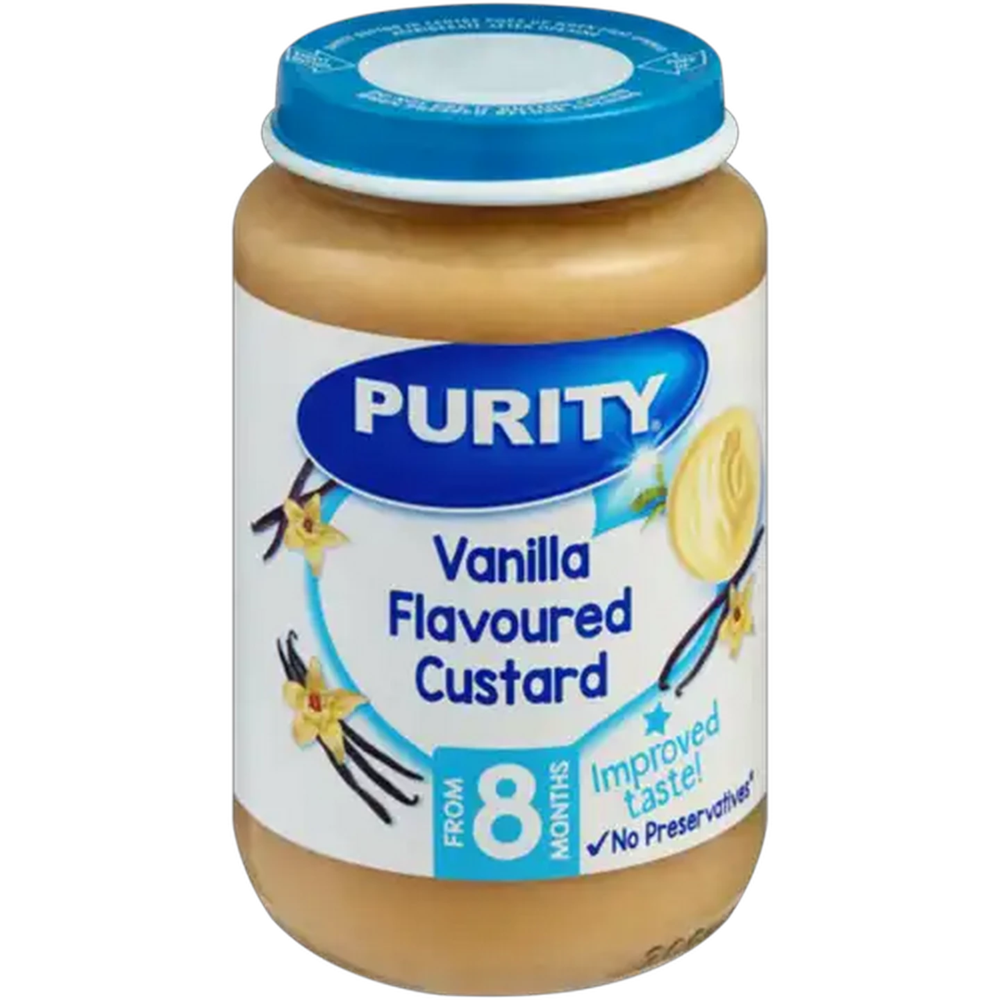 Image of PURITY From 8 Months Vanilla Flavoured Custard Treati 200ml