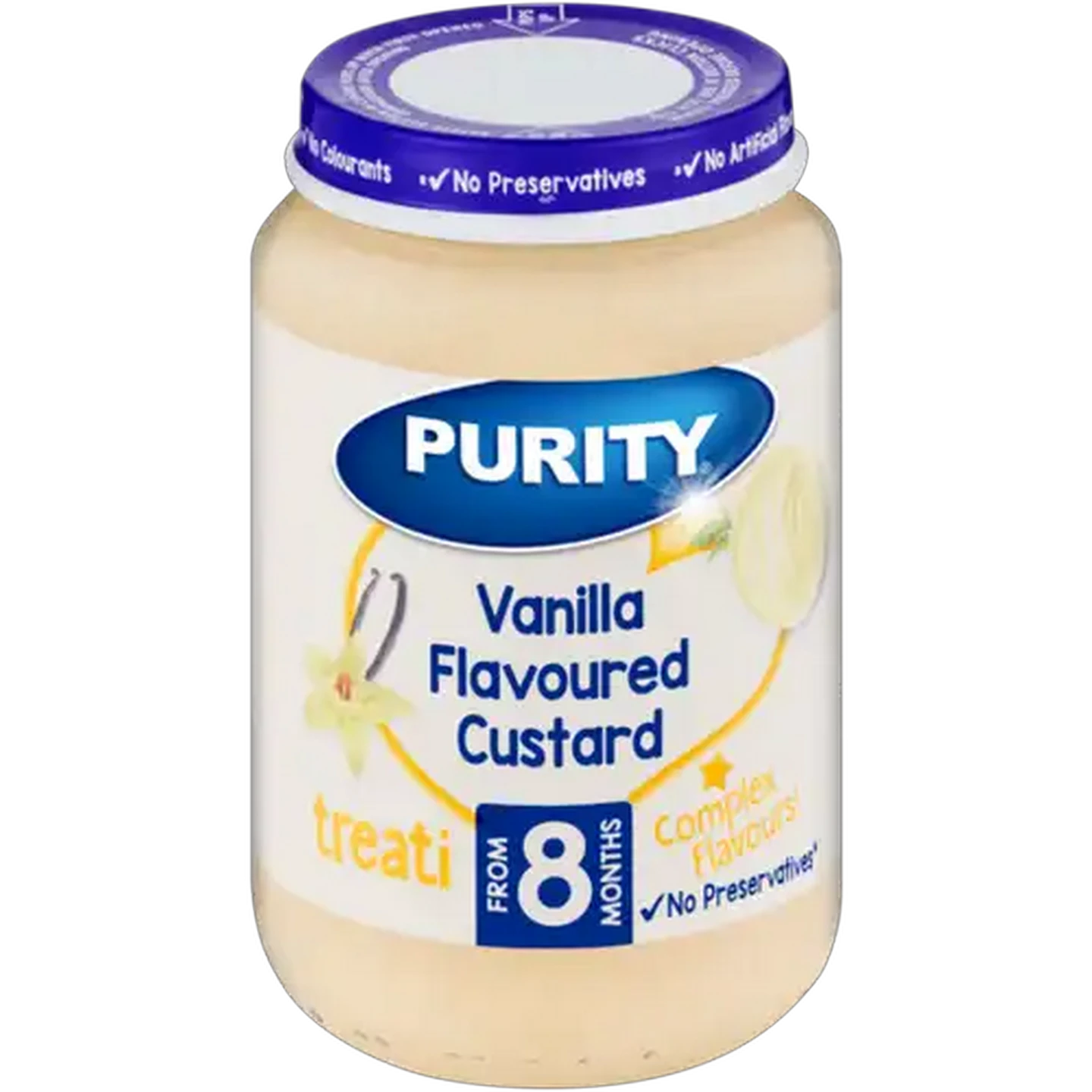 Image of PURITY From 8 Months Vanilla Flavoured Custard Treati 200ml
