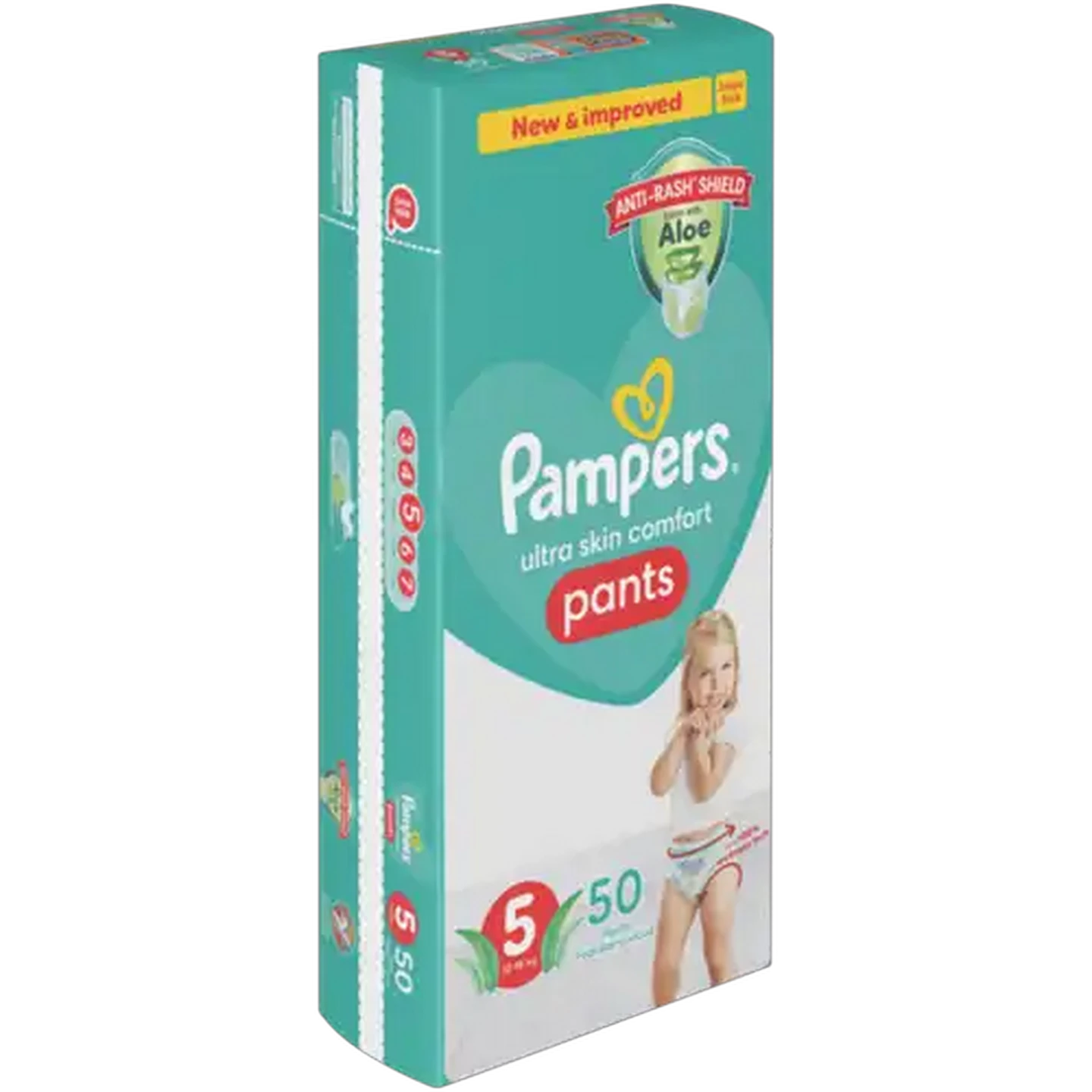 Image of Pampers Size 5 12-18kg Disposable Nappy Pants 50 Pack