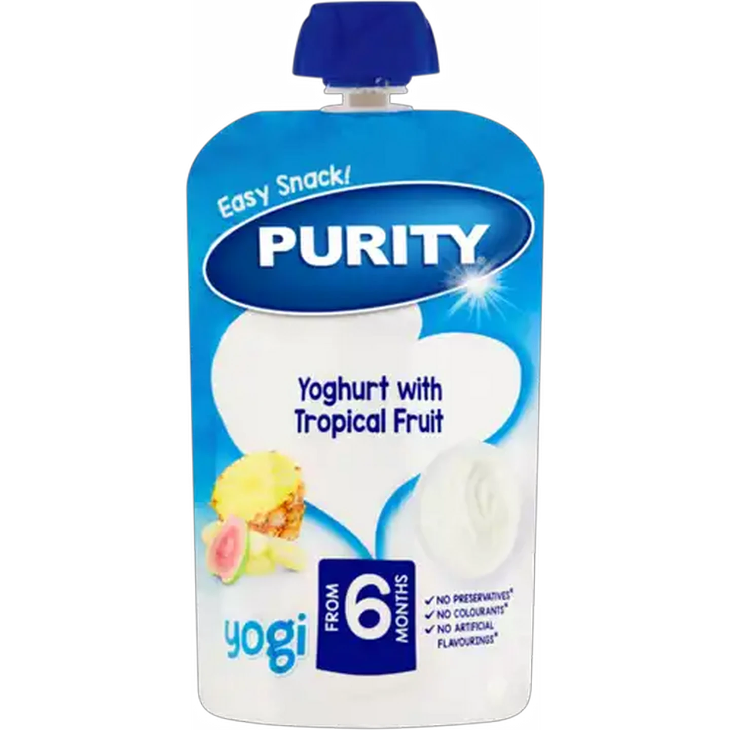 Image of PURITY From 6 Months Yoghurt with Tropical Fruit Yogi 110ml