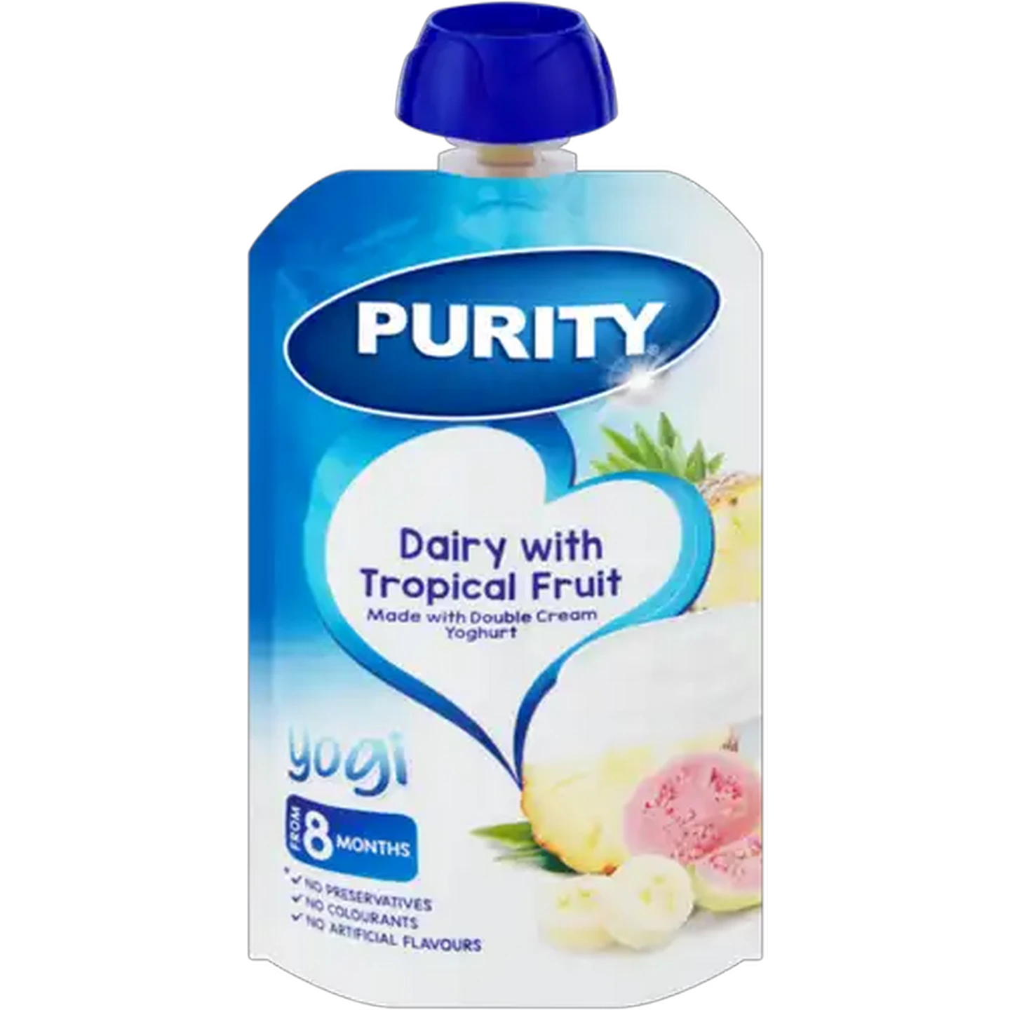 Image of PURITY From 6 Months Yoghurt with Tropical Fruit Yogi 110ml