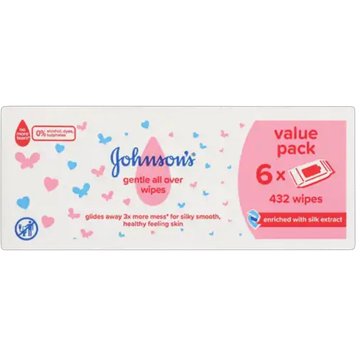 Image of JOHNSON’S Baby Gentle All Over Wipes 432 Pack