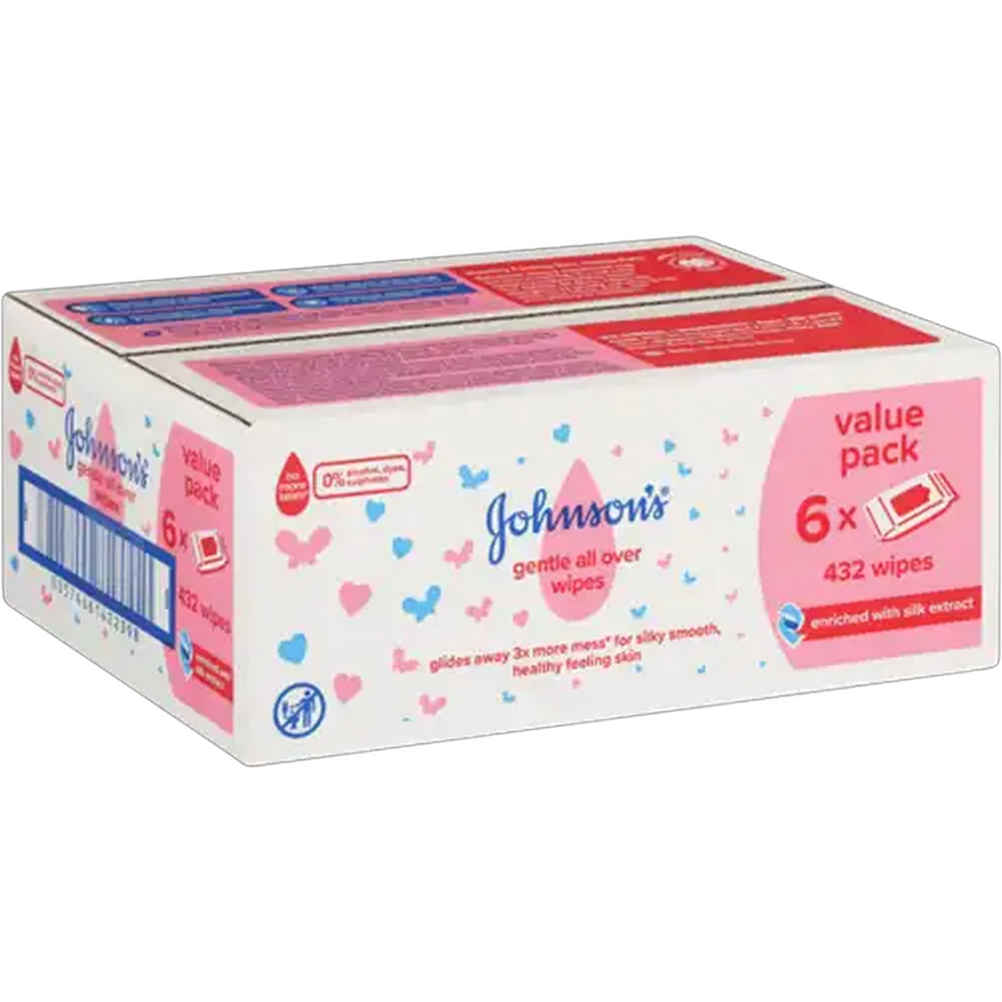 Image of JOHNSON’S Baby Gentle All Over Wipes 432 Pack