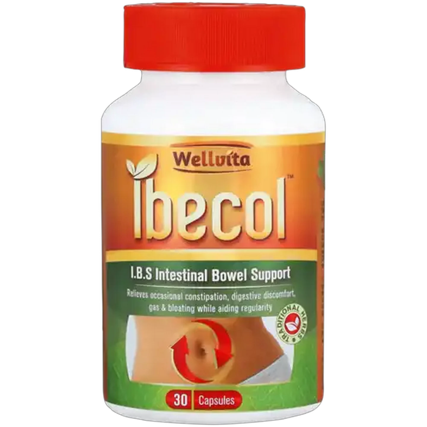 Image of Wellvita Ibecol Intestinal Bowel Support Capsules 30-Pack
