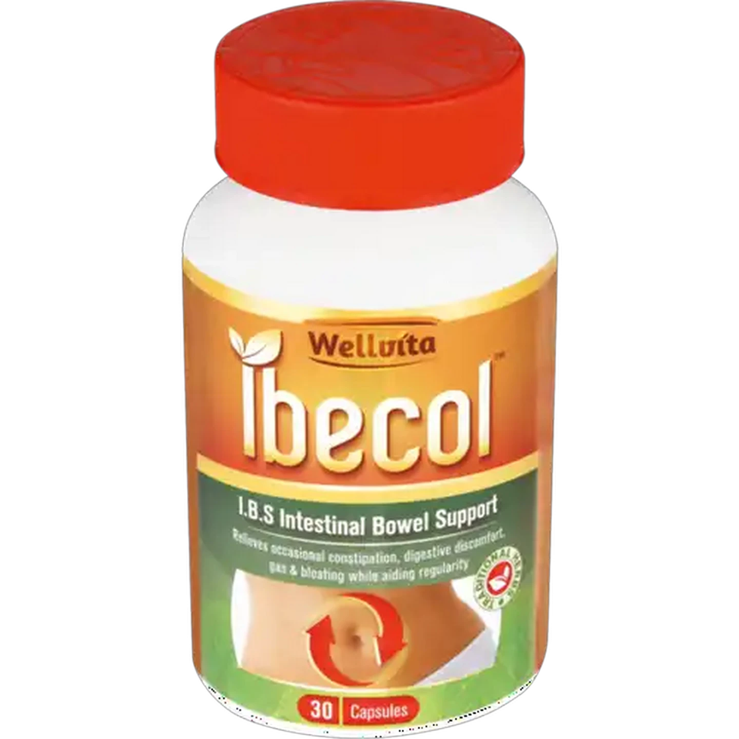 Image of Wellvita Ibecol Intestinal Bowel Support Capsules 30-Pack