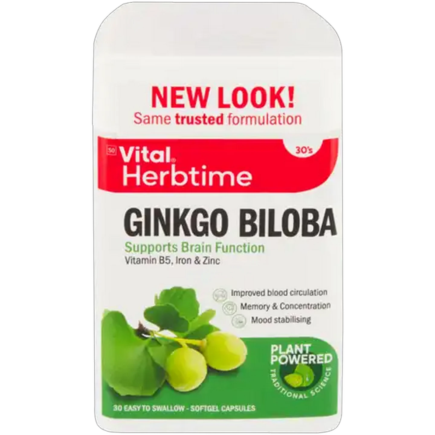 Image of Vital 6000mg Ginkgo Biloba Softgel Capsules 30 Pack