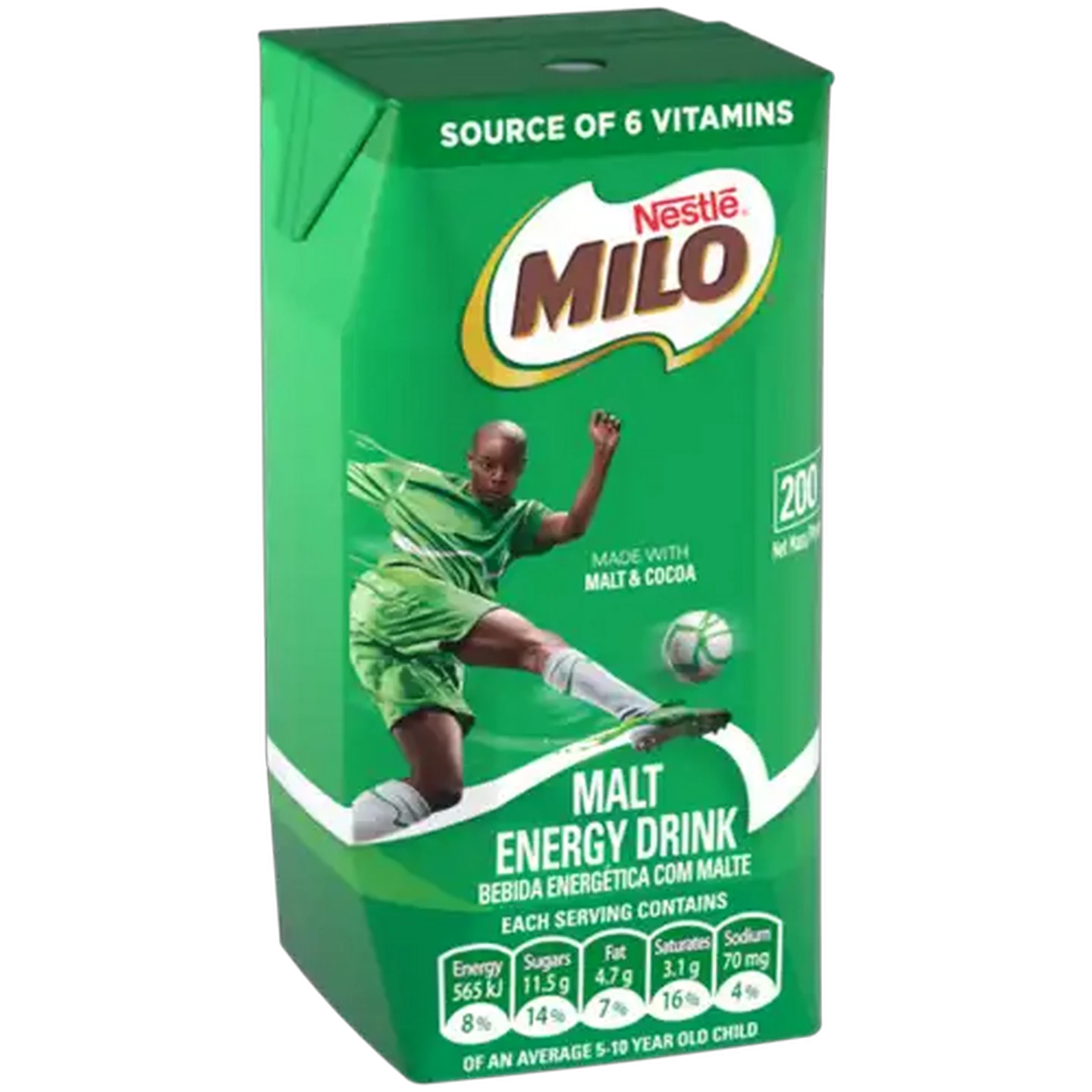 Image of Nestlé Milo Malt Energy Drink 200ml