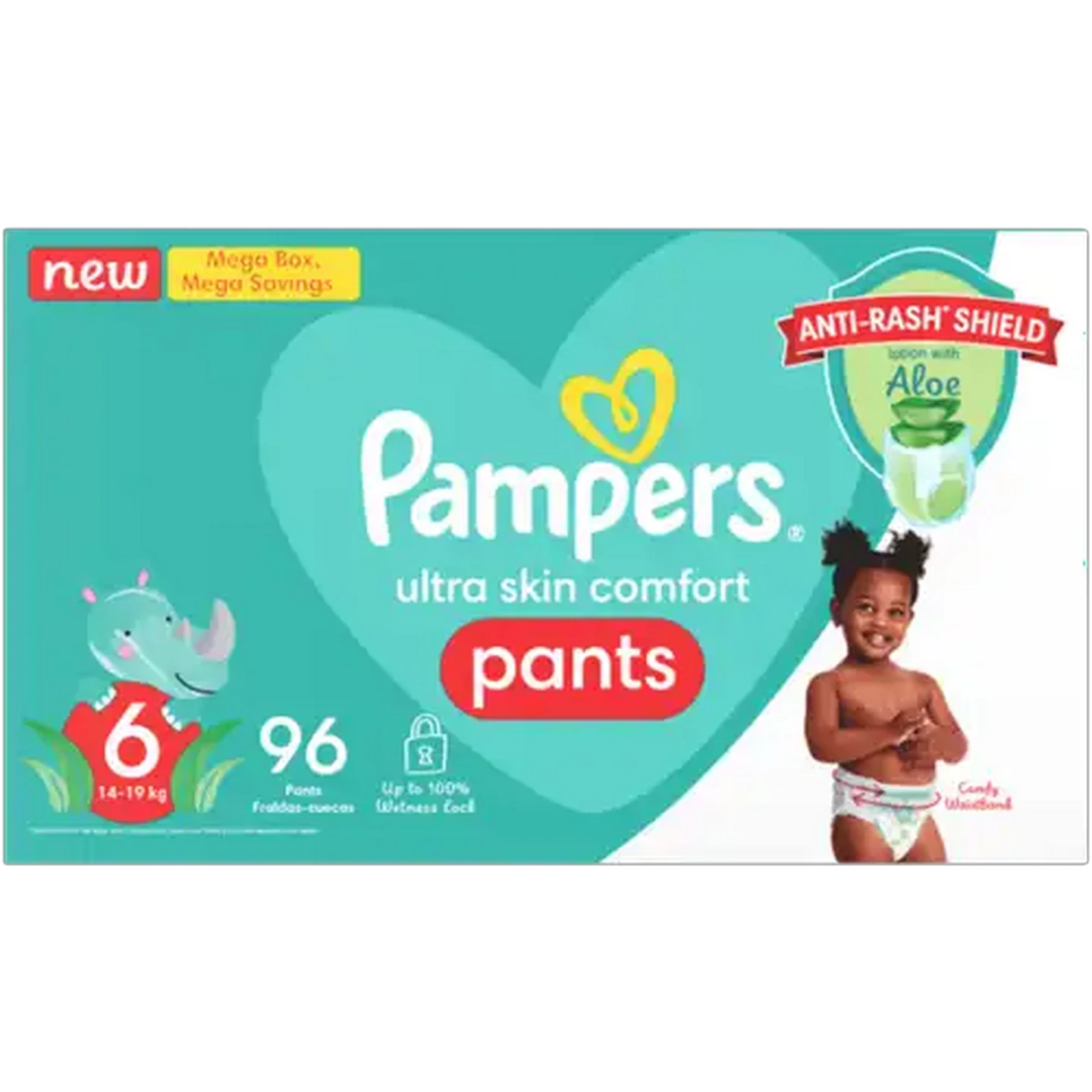 Image of Pampers Pants Active Fit Size 6 16+kg Diapers 96 Pack