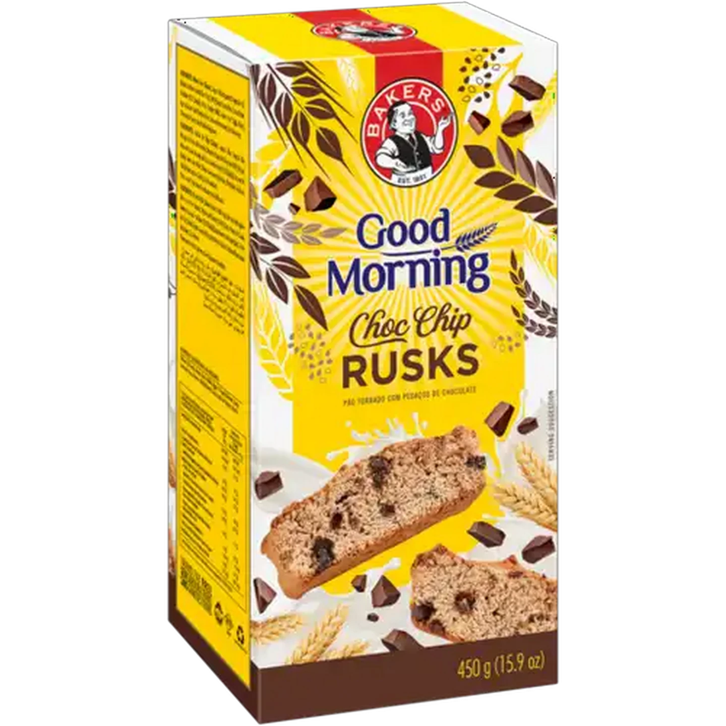 Image of Bakers Good Morning Chocolate Chip Rusks 450g